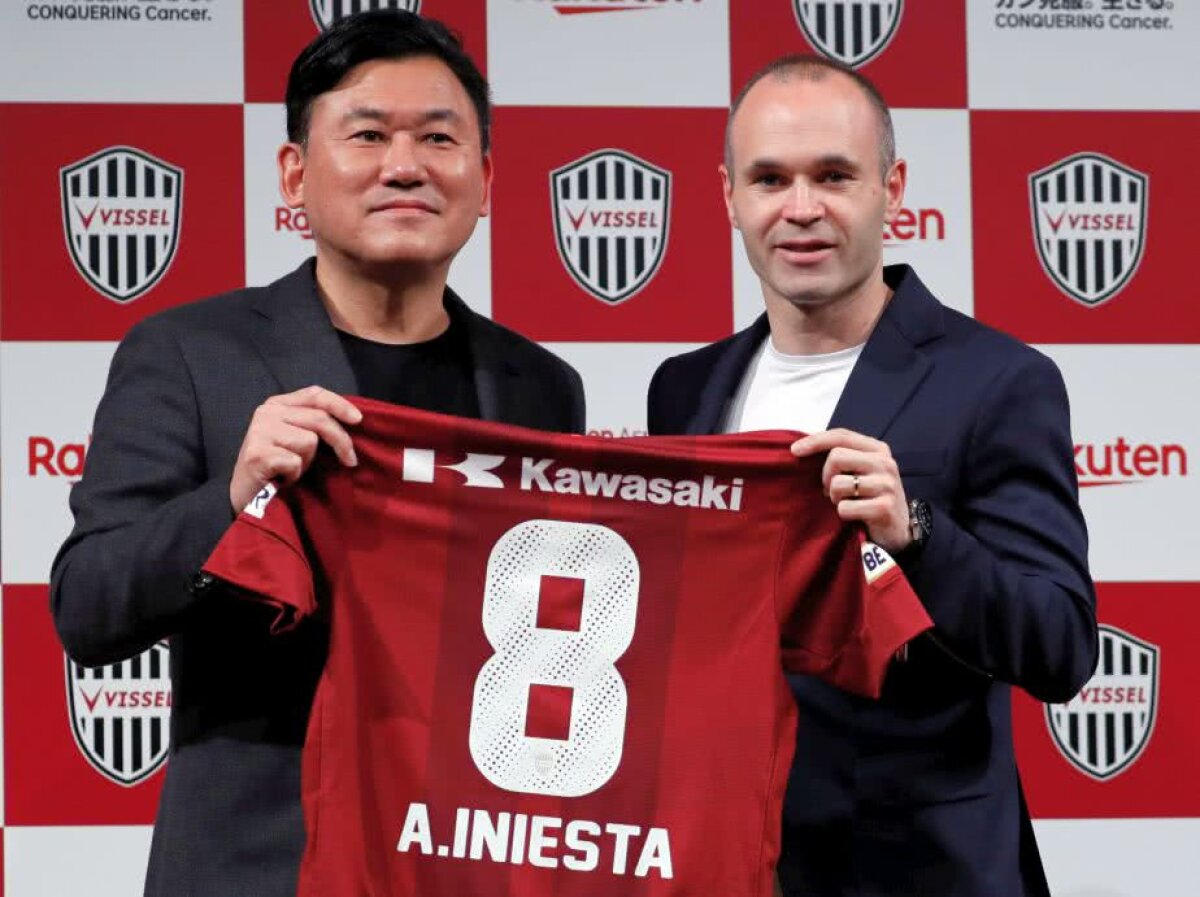 VIDEO+FOTO Oficial! Iniesta, prezentat la Vissel Kobe în fața a 300 de ziariști. ”Am avut multe oferte, dar Japonia e o țară frumoasă, cu o cultură la fel de frumoasă”