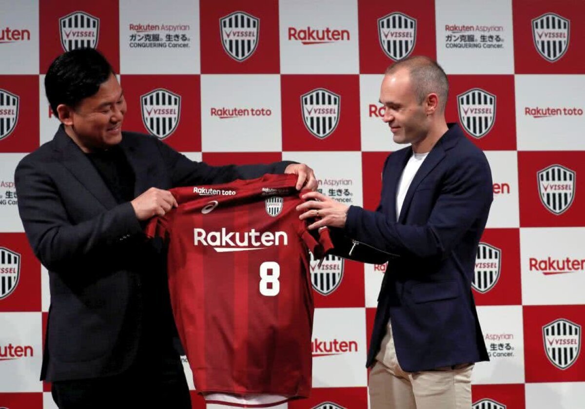 VIDEO+FOTO Oficial! Iniesta, prezentat la Vissel Kobe în fața a 300 de ziariști. ”Am avut multe oferte, dar Japonia e o țară frumoasă, cu o cultură la fel de frumoasă”