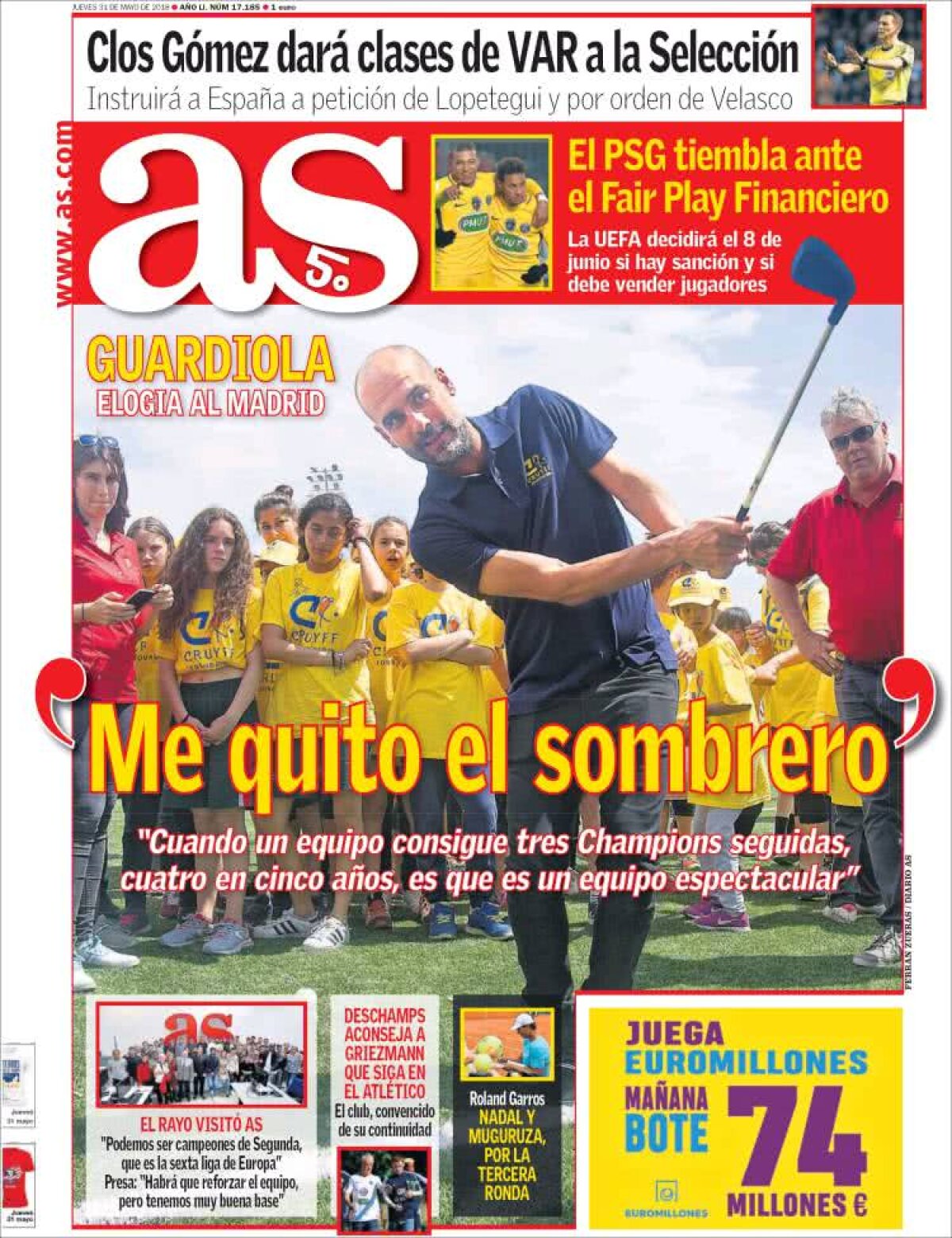 Ce scriu azi ziarele de sport din lume (31 mai 2018)