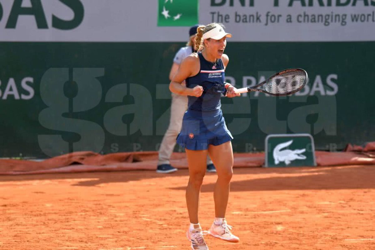 FOTO Kerber nu i-a dat nicio șansă Anei Bogdan! Victorie clară a nemțoaicei în turul 2 la Roland Garros