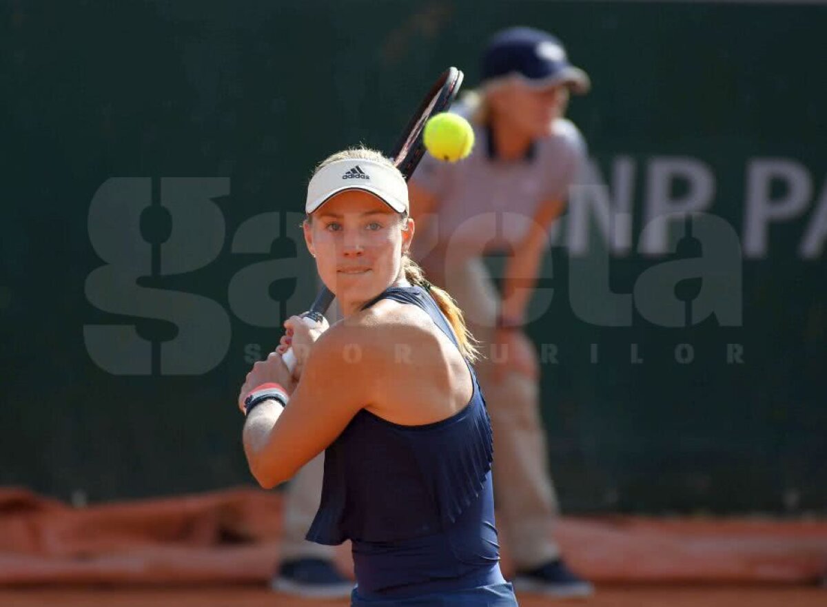 FOTO Kerber nu i-a dat nicio șansă Anei Bogdan! Victorie clară a nemțoaicei în turul 2 la Roland Garros