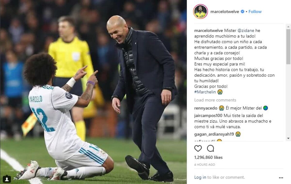 FOTO Cuvinte emoționante ale fotbaliștilor lui Real la despărțirea de Zidane » Mesajul lui Cristiano Ronaldo