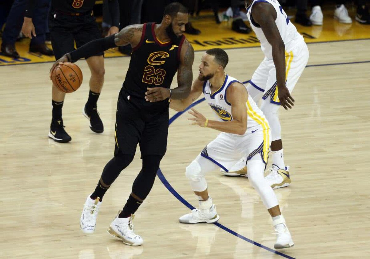VIDEO Golden State vs. Cleveland Cavaliers 1-0 » Campioana câștigă în prelungiri primul duel al finalei NBA! LeBron James scapă victoria printre degete după o gafă colosală
