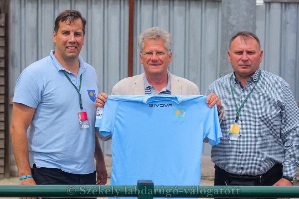 GALERIE FOTO Un fost selecționer al României, alături de echipa Ținutului Secuiesc la Mondialul "naționalelor" neafiliate FIFA