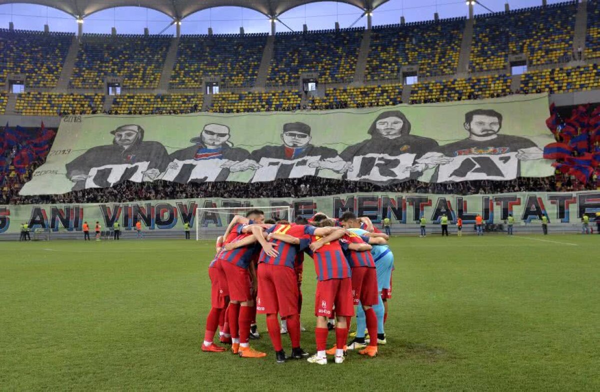 FOTO Galeria giuleșteană și cea stelistă au dat din nou recital în debut de meci » Gigi Becali vizat direct