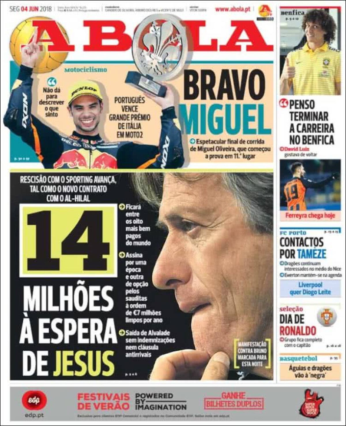 Ce scriu azi ziarele de sport din lume (4 iunie 2018)