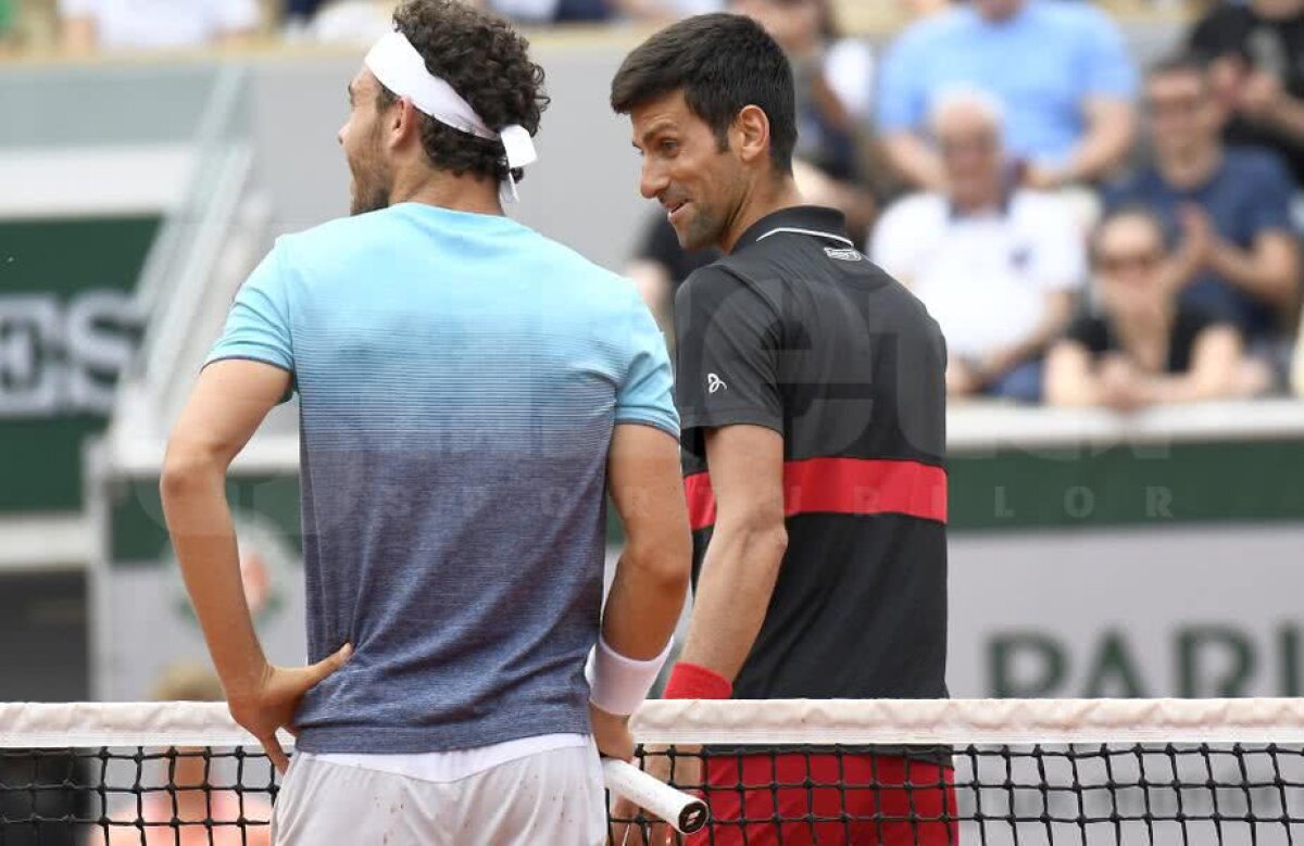 ROLAND GARROS // GALERIE FOTO De la suspendare pentru trucare de meciuri, la victorie cu Djokovic » Declarațiile emoționante ale lui Cecchinato după calificarea în semifinale: "A meritat toată munca"