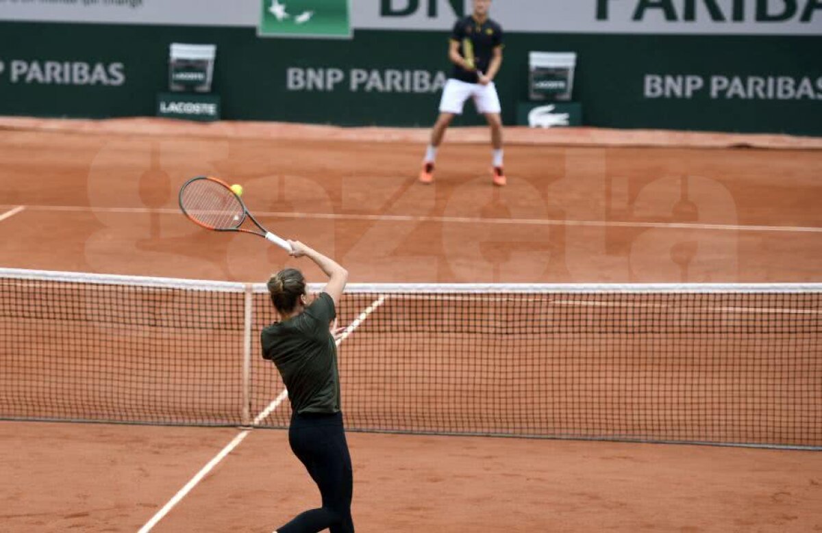 SIMONA HALEP - ANGELIQUE KERBER // GALERIE FOTO Decizie tactică de ultimă oră » Ce a făcut Simona Halep înainte de sfertul de Roland Garros