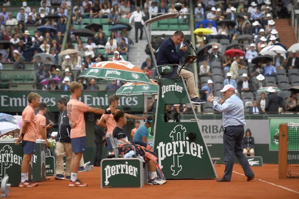 ROLAND GARROS // Rafael Nadal, salvat de ploaie în meciul din sferturi » Spaniolul a trecut prin momente extrem de complicate
