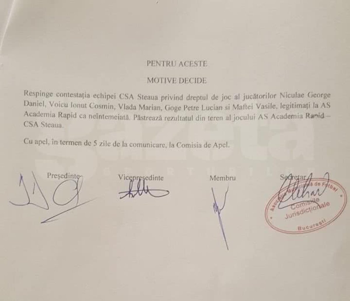 EXCLUSIV Avem documentele din litigiul CSA Steaua - Academia Rapid! Reacție furibundă a lui Talpan: "Am grijă ca AMFB și FRF să fie celebre!"