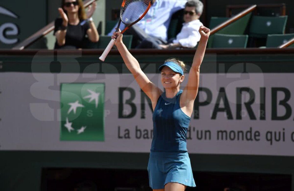 Simona Halep o surclasează pe Garbine Muguruza și e în a treia finală de Roland Garros din carieră! VICTORIE imensă: își păstrează și numărul 1 mondial!