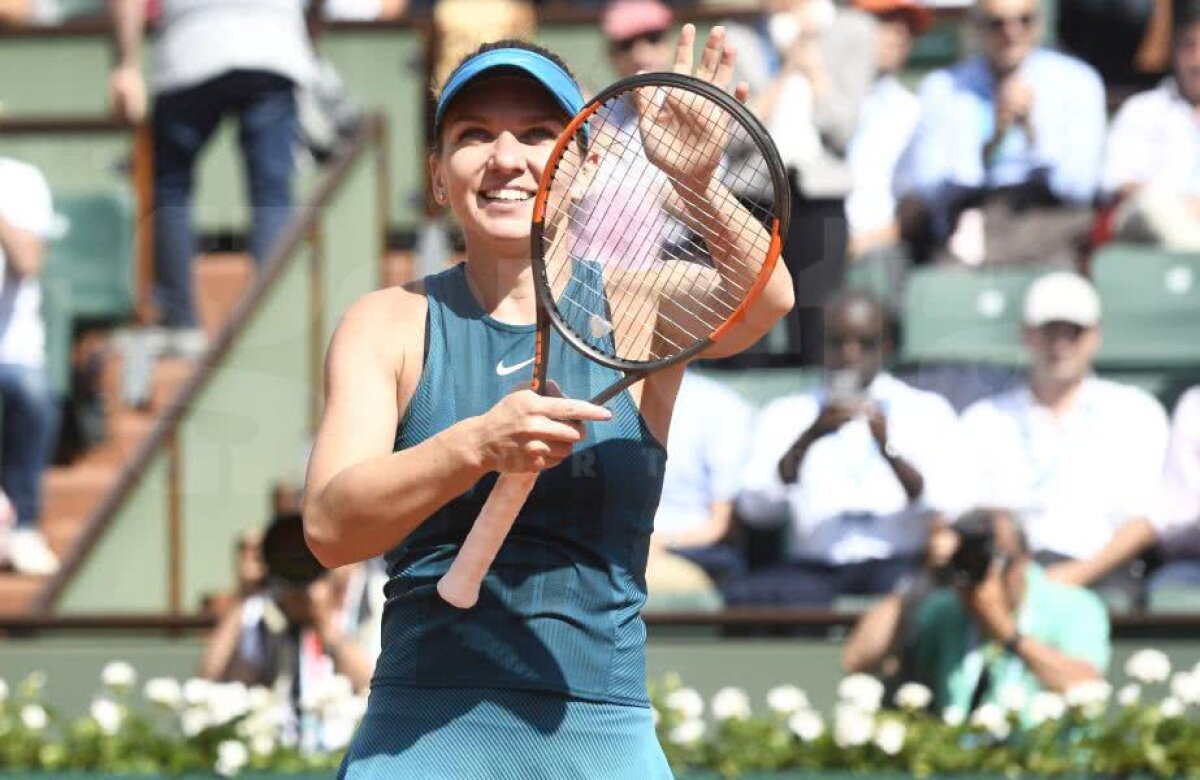 SIMONA HALEP ÎN FINALA ROLAND GARROS. Bucuria Simonei Halep în 20 DE IMAGINI! Tot ce a făcut după mingea trimisă afară de Muguruza