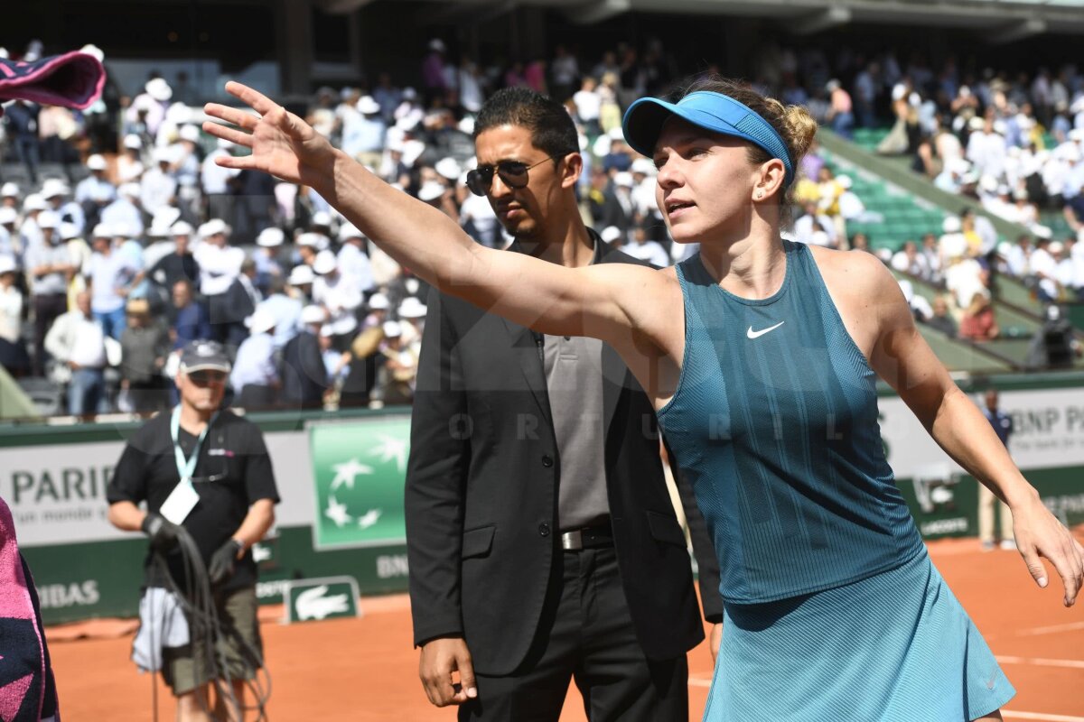 SIMONA HALEP ÎN FINALA ROLAND GARROS. Bucuria Simonei Halep în 20 DE IMAGINI! Tot ce a făcut după mingea trimisă afară de Muguruza