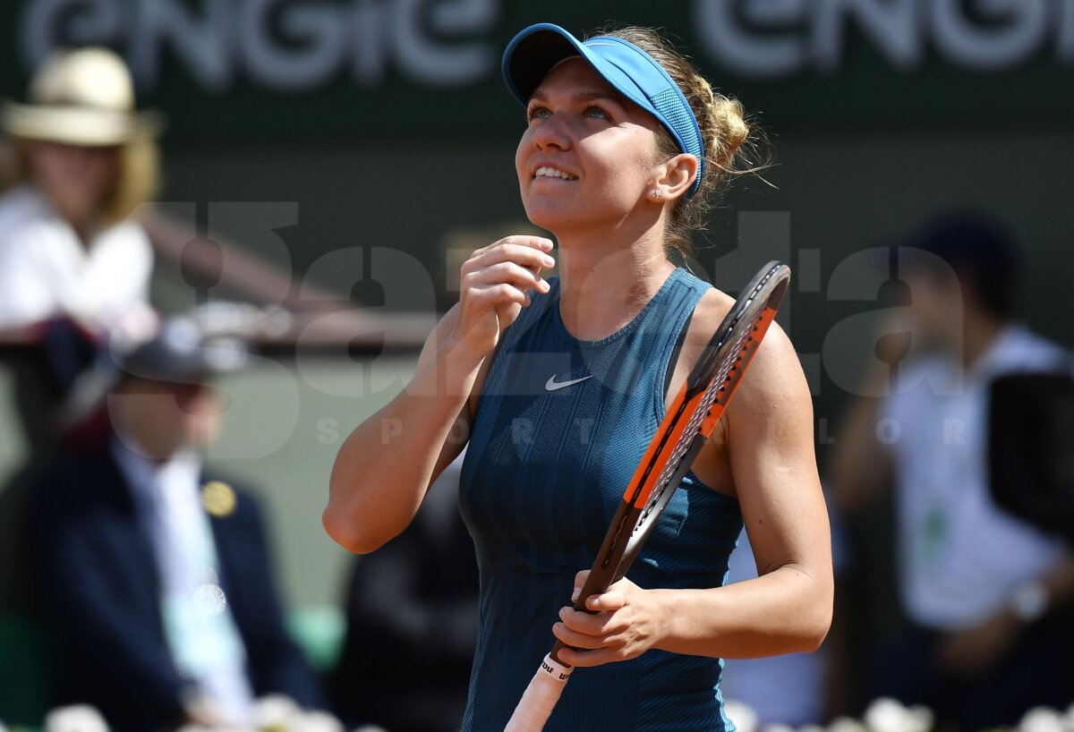 SIMONA HALEP ÎN FINALA ROLAND GARROS. Bucuria Simonei Halep în 20 DE IMAGINI! Tot ce a făcut după mingea trimisă afară de Muguruza