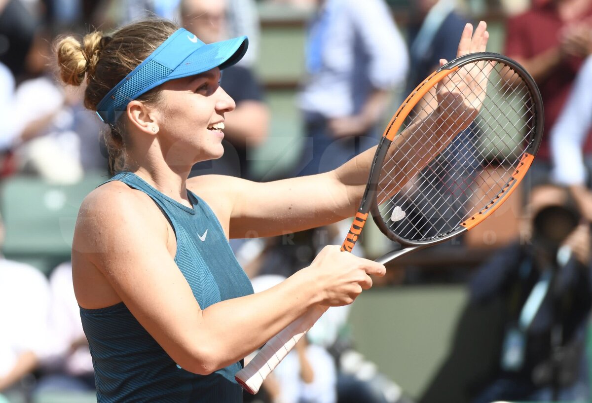 SIMONA HALEP ÎN FINALA ROLAND GARROS. Bucuria Simonei Halep în 20 DE IMAGINI! Tot ce a făcut după mingea trimisă afară de Muguruza