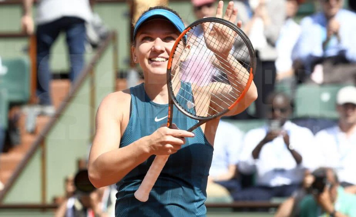 Simona Halep o surclasează pe Garbine Muguruza și e în a treia finală de Roland Garros din carieră! VICTORIE imensă: își păstrează și numărul 1 mondial!