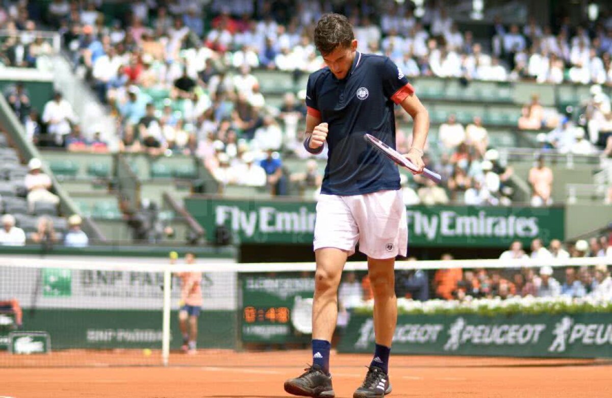 GALERIE FOTO Începe DOMInația? Thiem îi oprește parcursul de vis lui Cecchinato și se califică în prima finală de Mare Șlem a carierei