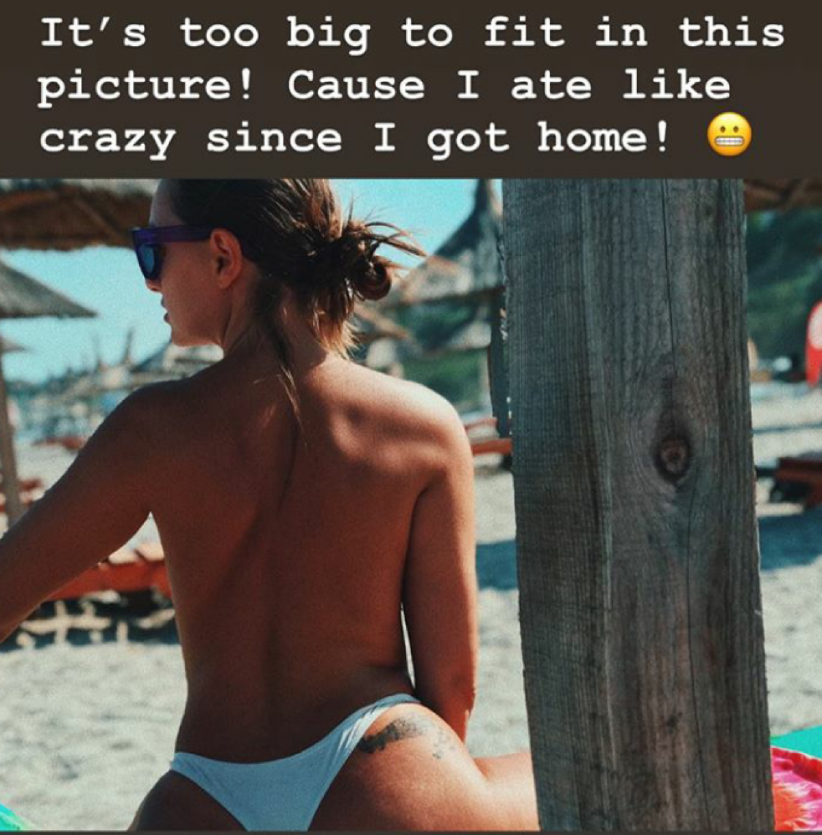 FOTO Alexandra Stan s-a filmat GOALĂ pe Instagram: ”Am fundul atât de mare că nu încape în cadru”