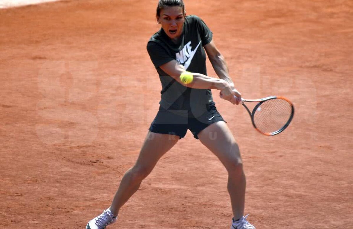 CORESPONDENȚĂ DE LA PARIS // Imagini de la ultimul antrenament al Simonei Halep înaintea finalei cu Sloane Stephens