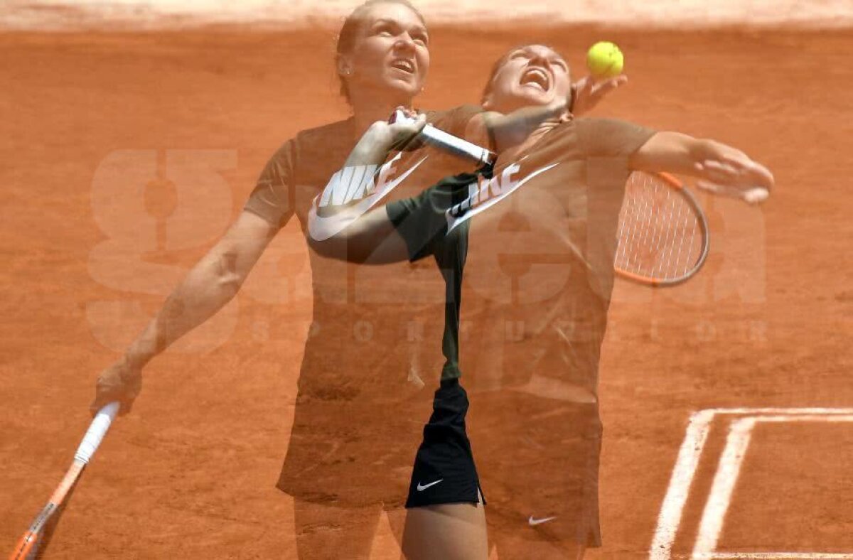 CORESPONDENȚĂ DE LA PARIS // Imagini de la ultimul antrenament al Simonei Halep înaintea finalei cu Sloane Stephens