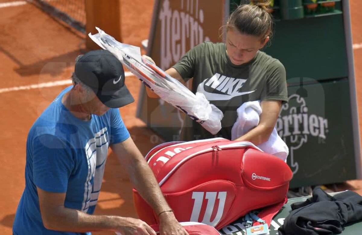 CORESPONDENȚĂ DE LA PARIS // Imagini de la ultimul antrenament al Simonei Halep înaintea finalei cu Sloane Stephens