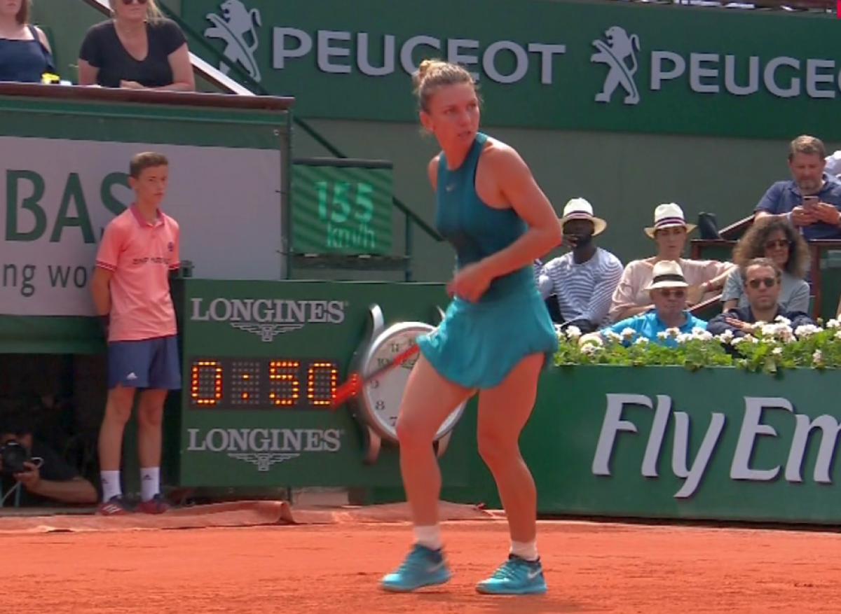 SIMONA HALEP - SLOANE STEPHENS, finala Roland Garros // FOTO Emoții pentru Simona! Halep a fost aproape de o accidentare urâtă