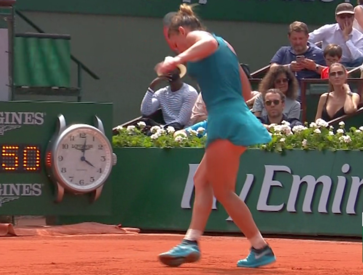 SIMONA HALEP - SLOANE STEPHENS, finala Roland Garros // FOTO Emoții pentru Simona! Halep a fost aproape de o accidentare urâtă