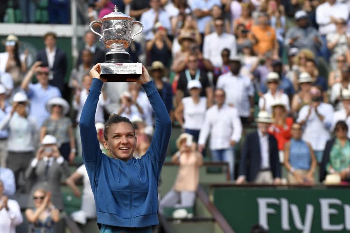 SIMONA HALEP A CÂȘTIGAT ROLAND GARROS // GALERIE FOTO A plâns și a sărutat trofeul de o mie de ori! Bucurie fără seamăn a Simonei Halep după titlul de la Roland Garros