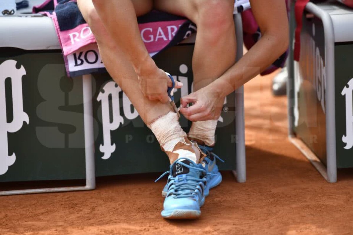 SIMONA HALEP A CÂȘTIGAT ROLAND GARROS // GALERIE FOTO Așa arată gleznele unei campioane! Imaginile grăitoare ale unei performanțe de excepție