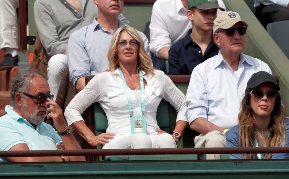 FOTO Ion Țiriac împreună cu fata lui în loja de la Roland Garros