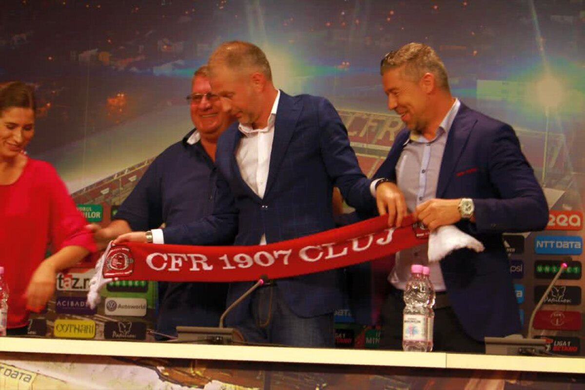 GALERIE FOTO Edi Iordănescu, prezentat oficial la CFR Cluj: "Am avut oferte mai bune. De ce am venit aici?"