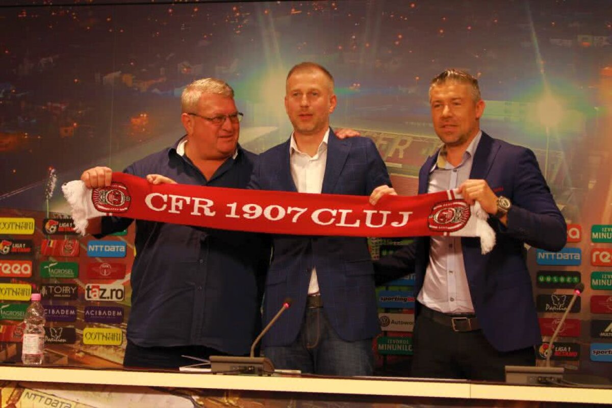 GALERIE FOTO Edi Iordănescu, prezentat oficial la CFR Cluj: "Am avut oferte mai bune. De ce am venit aici?"