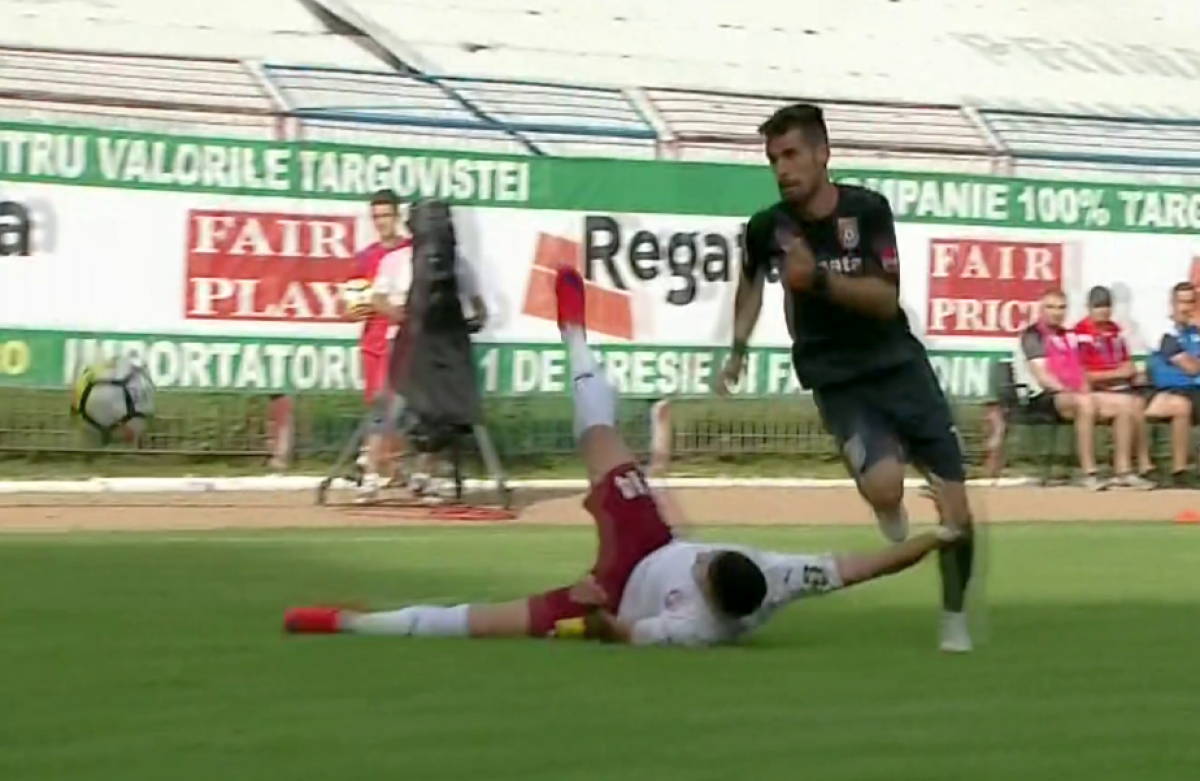 FOTO Eroare a lui Istvan Kovacs în prima repriză a barajului pentru Liga 1! Voluntari, iertată de o eliminare 