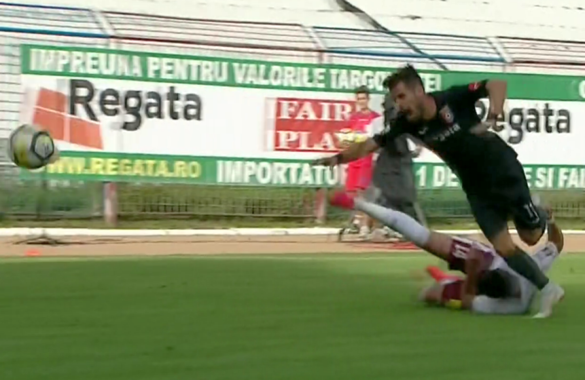 FOTO Eroare a lui Istvan Kovacs în prima repriză a barajului pentru Liga 1! Voluntari, iertată de o eliminare 