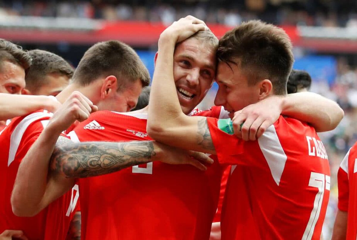 VIDEO + FOTO Rusia începe PERFECT Mondialul! 5 reușite încântătoare în duelul cu Arabia Saudită