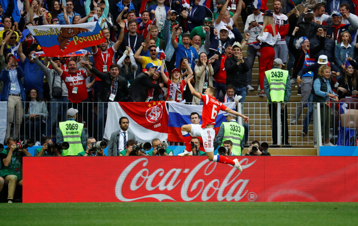 VIDEO + FOTO Rusia începe PERFECT Mondialul! 5 reușite încântătoare în duelul cu Arabia Saudită