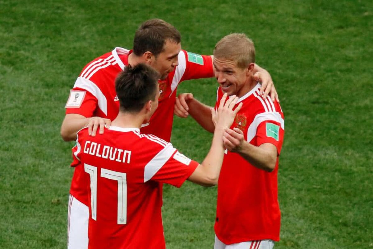 VIDEO + FOTO Rusia începe PERFECT Mondialul! 5 reușite încântătoare în duelul cu Arabia Saudită