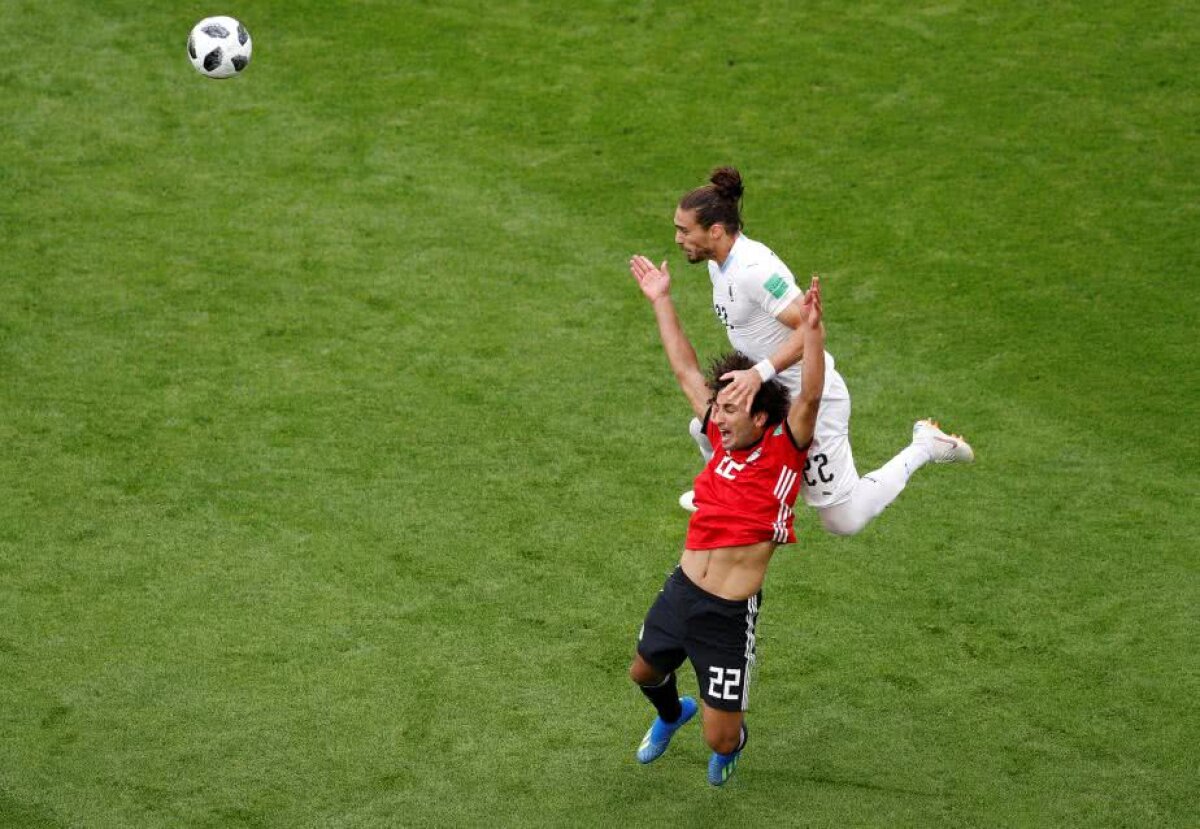 CORESPONDENȚĂ DIN RUSIA // VIDEO + FOTO Ziua în care stoperul salvează golgeterul! Uruguay se impune dramatic în fața Egiptului, 0-1 » Victorie după 48 de ani în meciul de debut de la Mondial