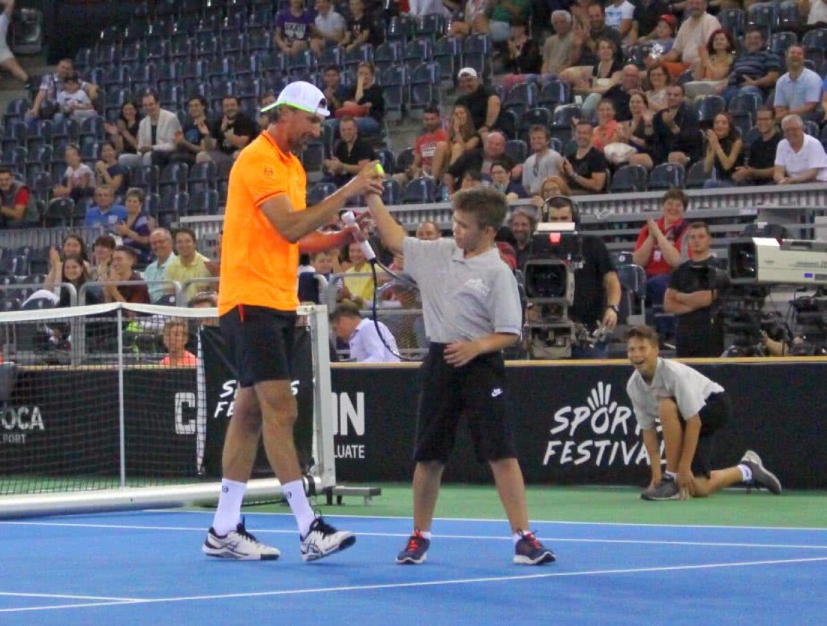 GALERIE FOTO Tenis-spectacol la Cluj-Napoca! Mike Bryan și Goran Ivanišević au ridicat sala în picioare! Cine a fost perechea-surpriză pentru antrenorul Simonei Halep