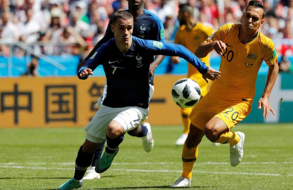VIDEO + FOTO Franța - Australia 2-1 » "Cocoșii" au câștigat cu greu meciul contra "cangurilor" » Golul victoriei a venit în minutul 81
