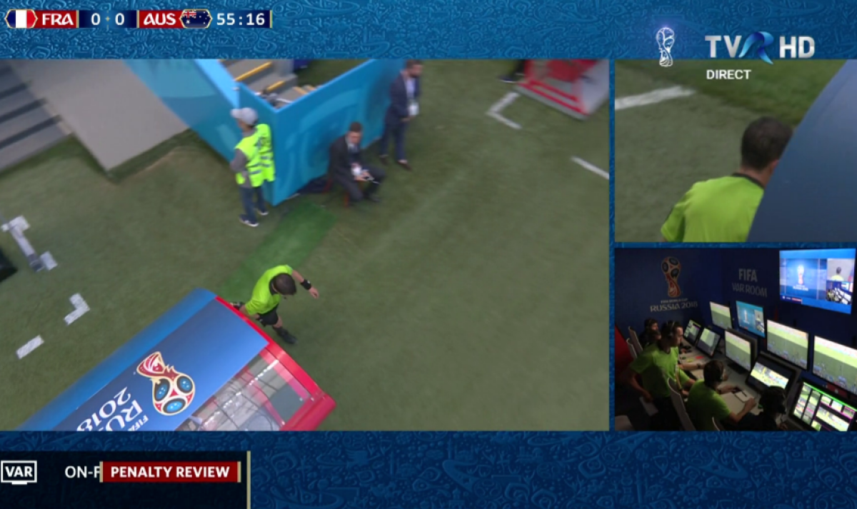 VIDEO + FOTO Prima decizie VAR la Campionatul Mondial » Franța a primit penalty după ce arbitrul a văzut reluarea