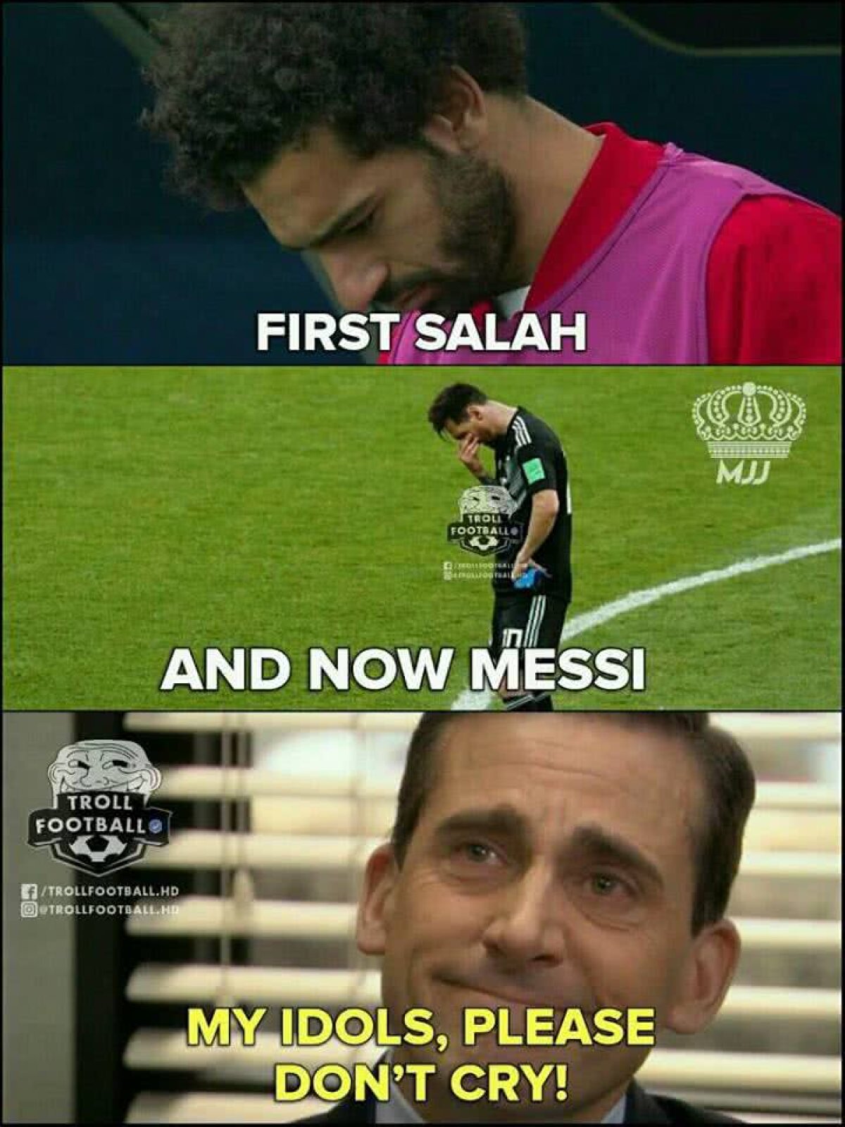 FOTO Messi i-a scris lui Cristiano după ce a ratat penalty-ul cu Islanda :) » Avalanșă de meme-uri pe net 