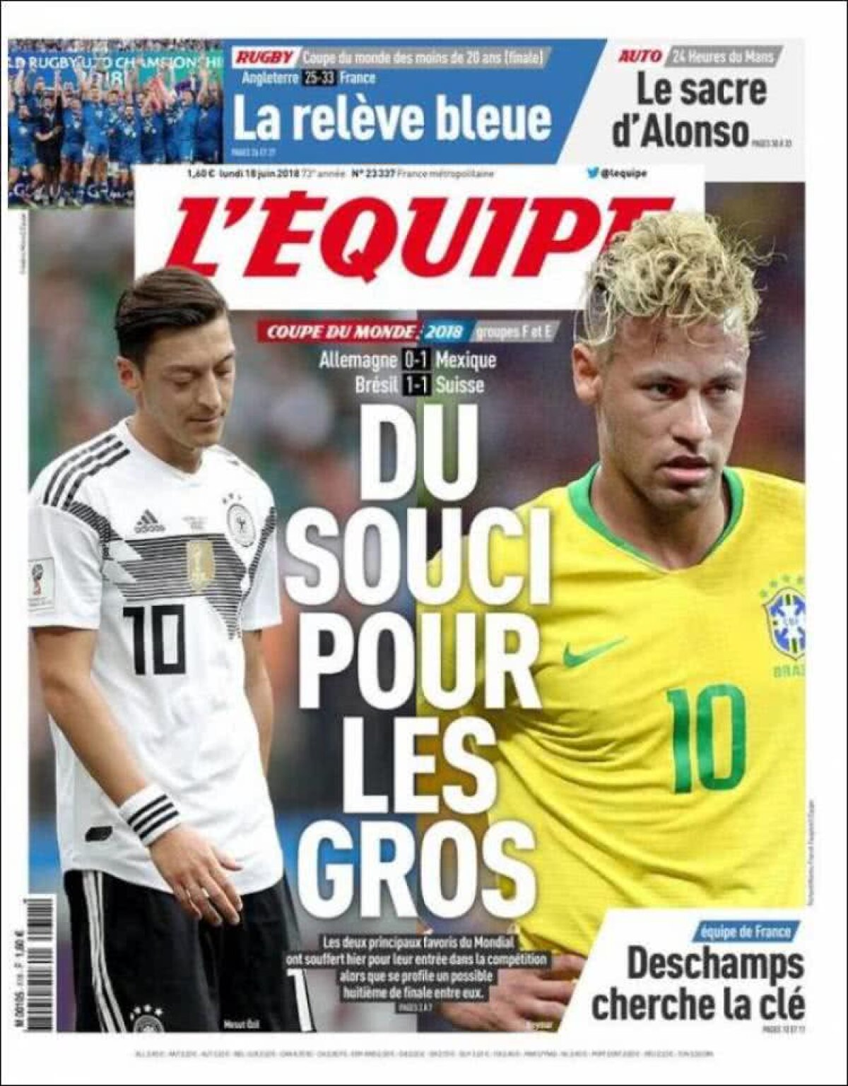 Ce scriu azi ziarele de sport din lume (18 iunie 2018)