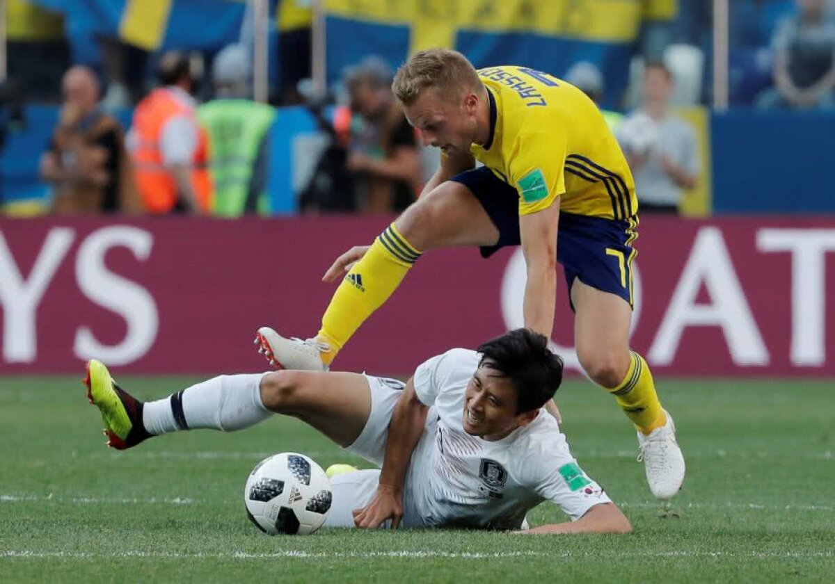 VIDEO+FOTO Suedia câștigă în fața Coreei de Sud, 1-0, și crește presiunea pe campioana mondială, Germania