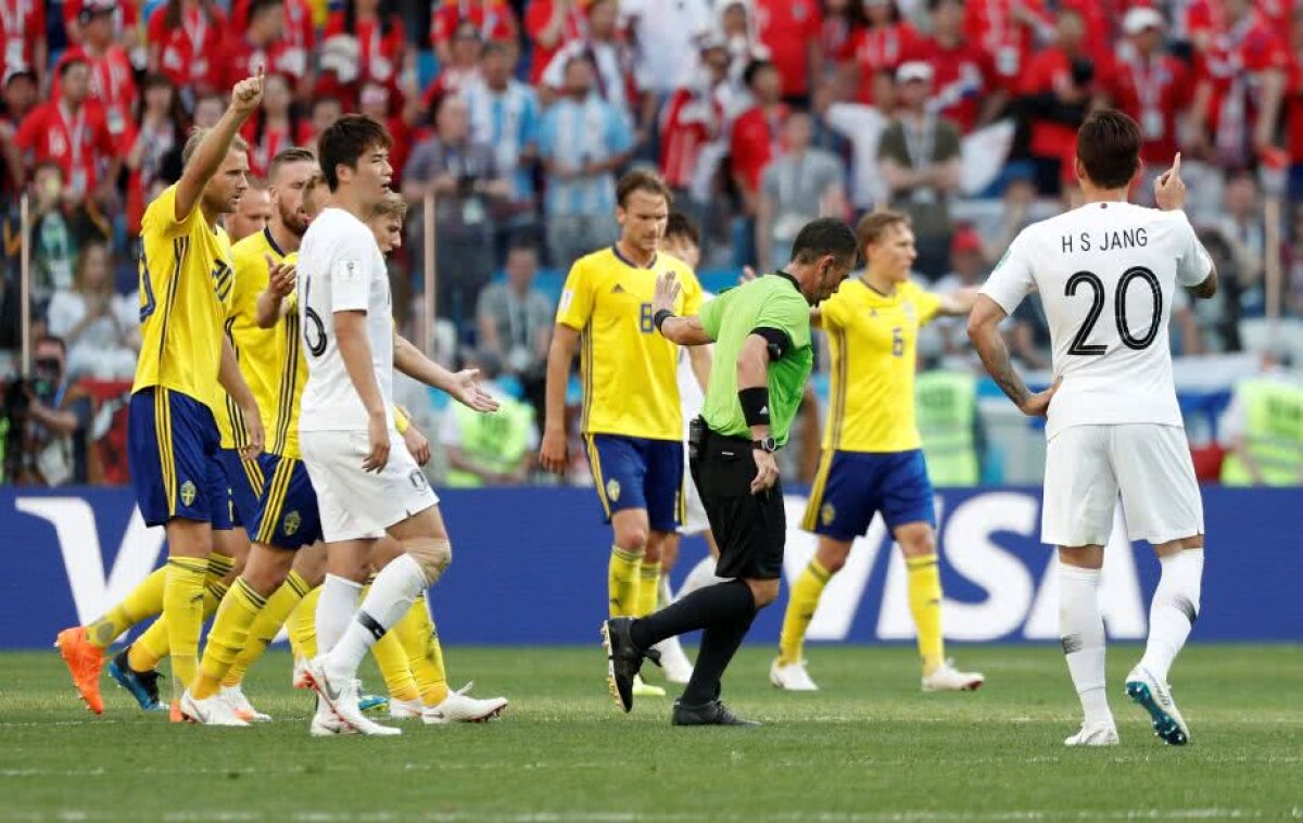 VIDEO+FOTO Suedia câștigă în fața Coreei de Sud, 1-0, și crește presiunea pe campioana mondială, Germania