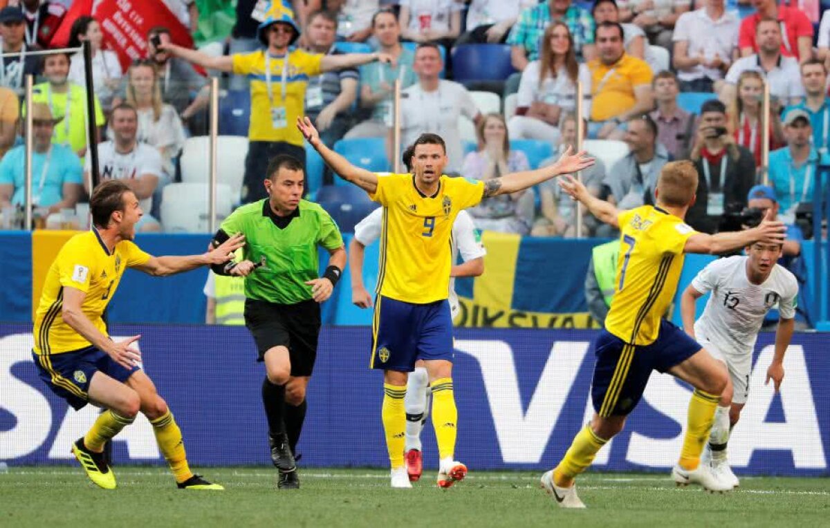 VIDEO+FOTO Suedia câștigă în fața Coreei de Sud, 1-0, și crește presiunea pe campioana mondială, Germania