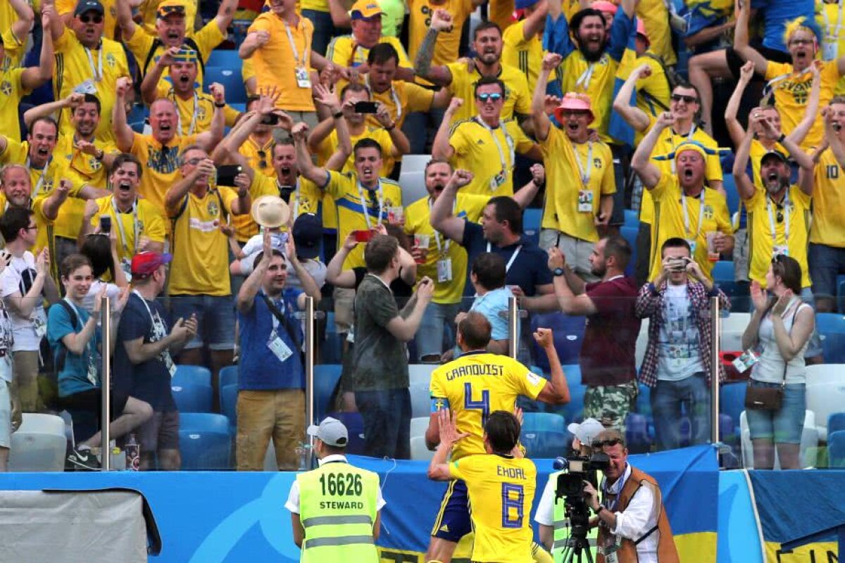 VIDEO+FOTO Suedia câștigă în fața Coreei de Sud, 1-0, și crește presiunea pe campioana mondială, Germania