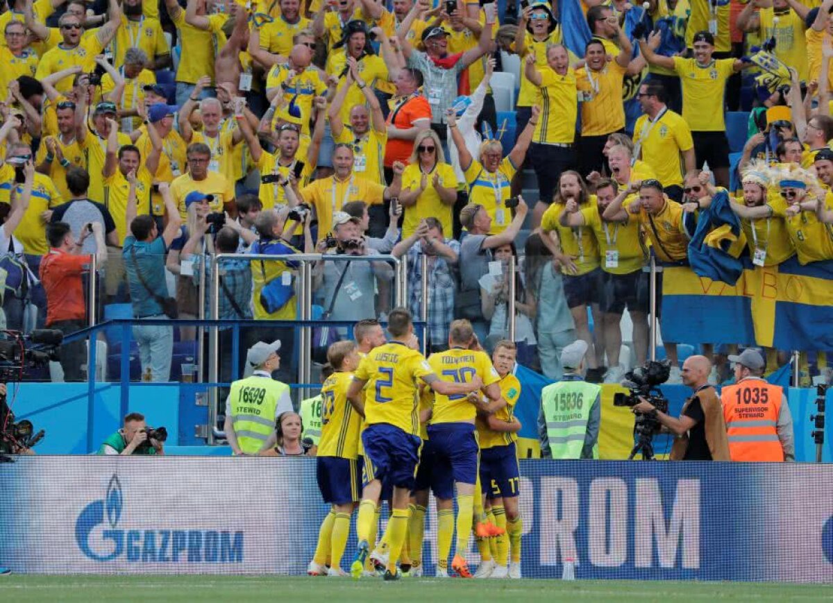 VIDEO+FOTO Suedia câștigă în fața Coreei de Sud, 1-0, și crește presiunea pe campioana mondială, Germania