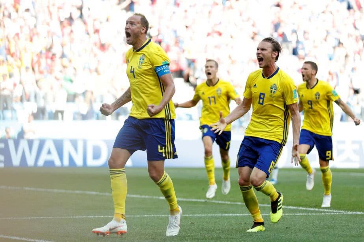 VIDEO+FOTO Suedia câștigă în fața Coreei de Sud, 1-0, și crește presiunea pe campioana mondială, Germania