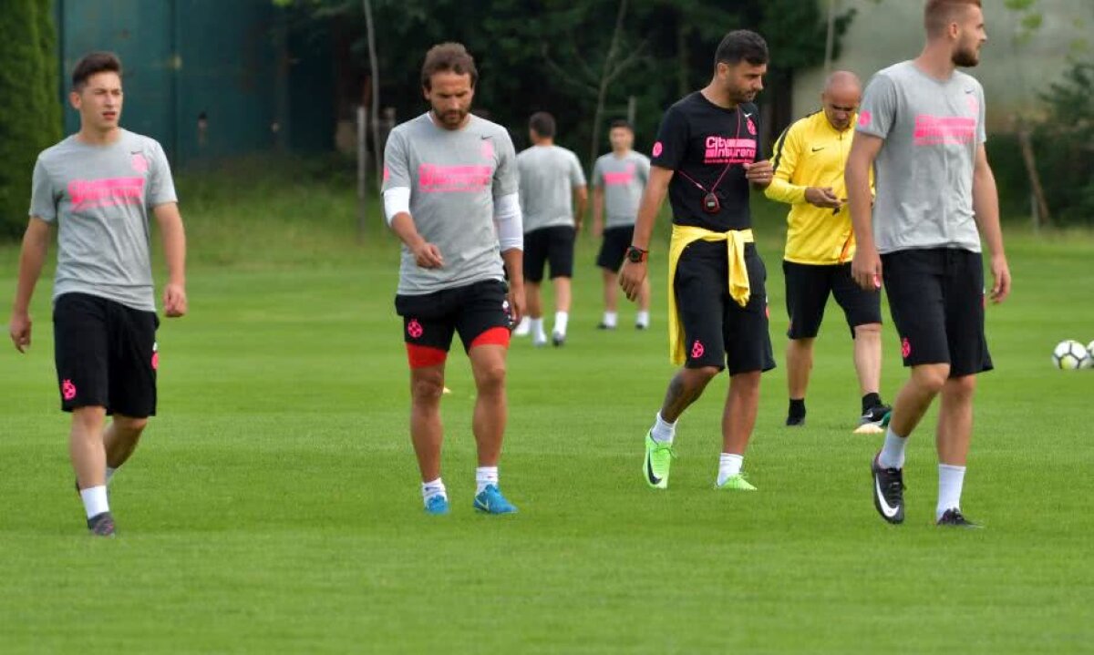 Corespondență GSP din Brașov » FOTO Imagini din cantonamentul FCSB-ului: ce metode inedite de antrenament au folosit fotbaliștii lui Dică